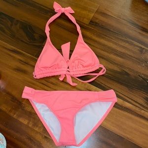 pink hurley bikini